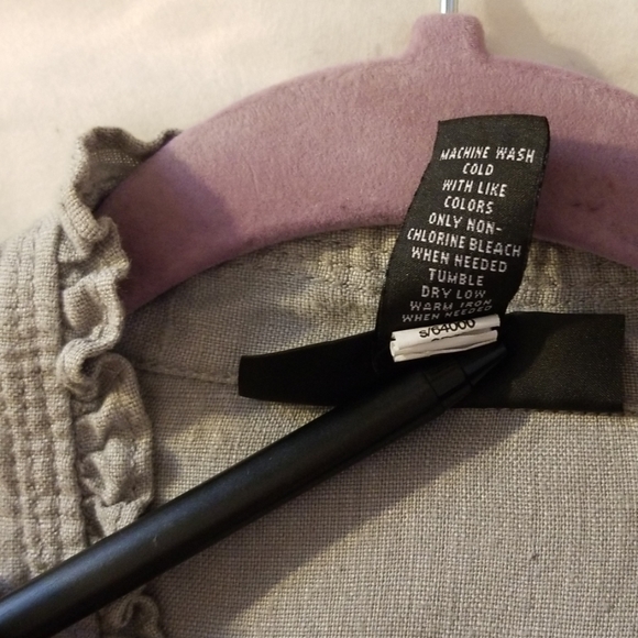 Grey linen blazer by INC concepts. Sz large - Picture 6 of 7